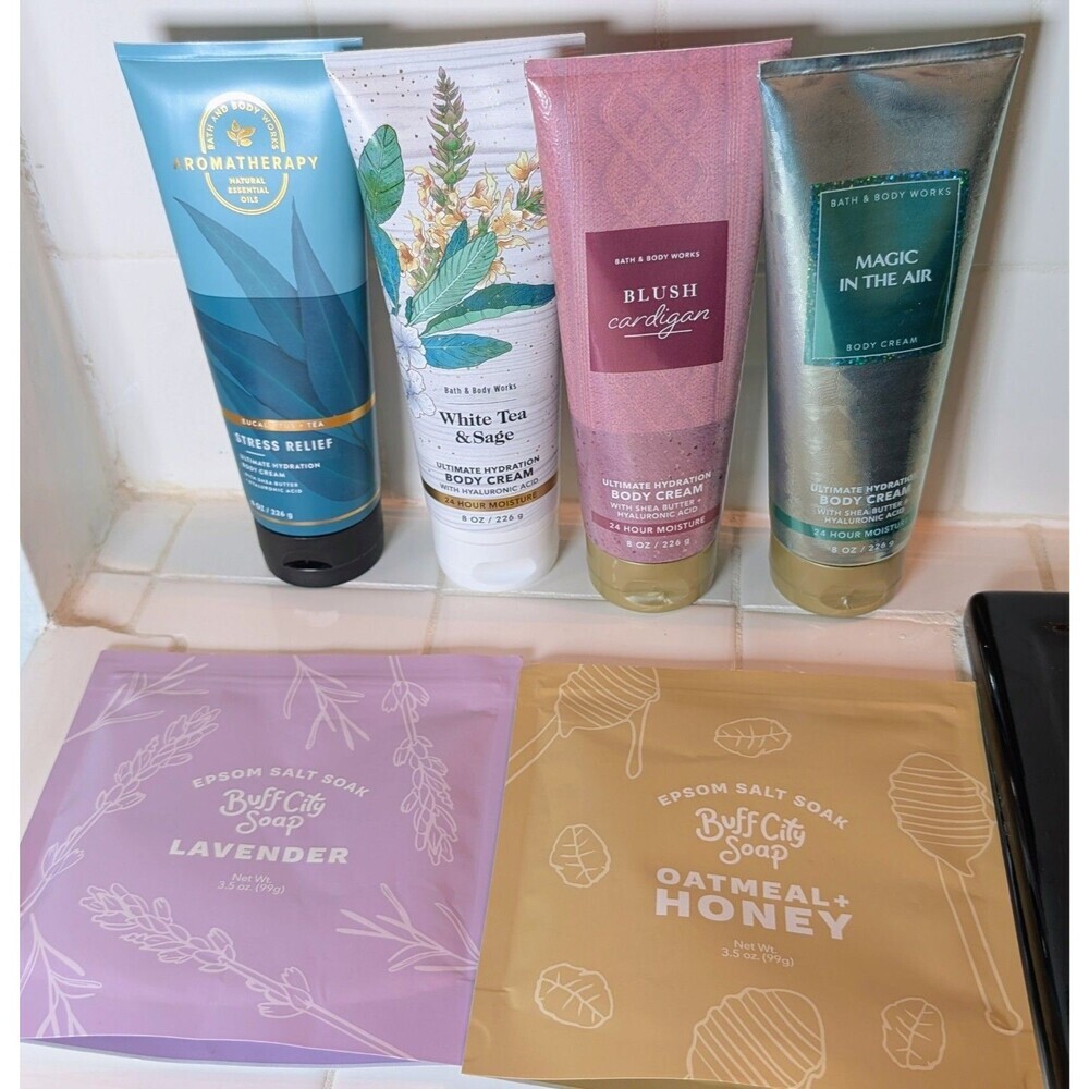 Bath Body Works Ultimate Hydration Cream Lot Blush Cardigan Magic In The Air